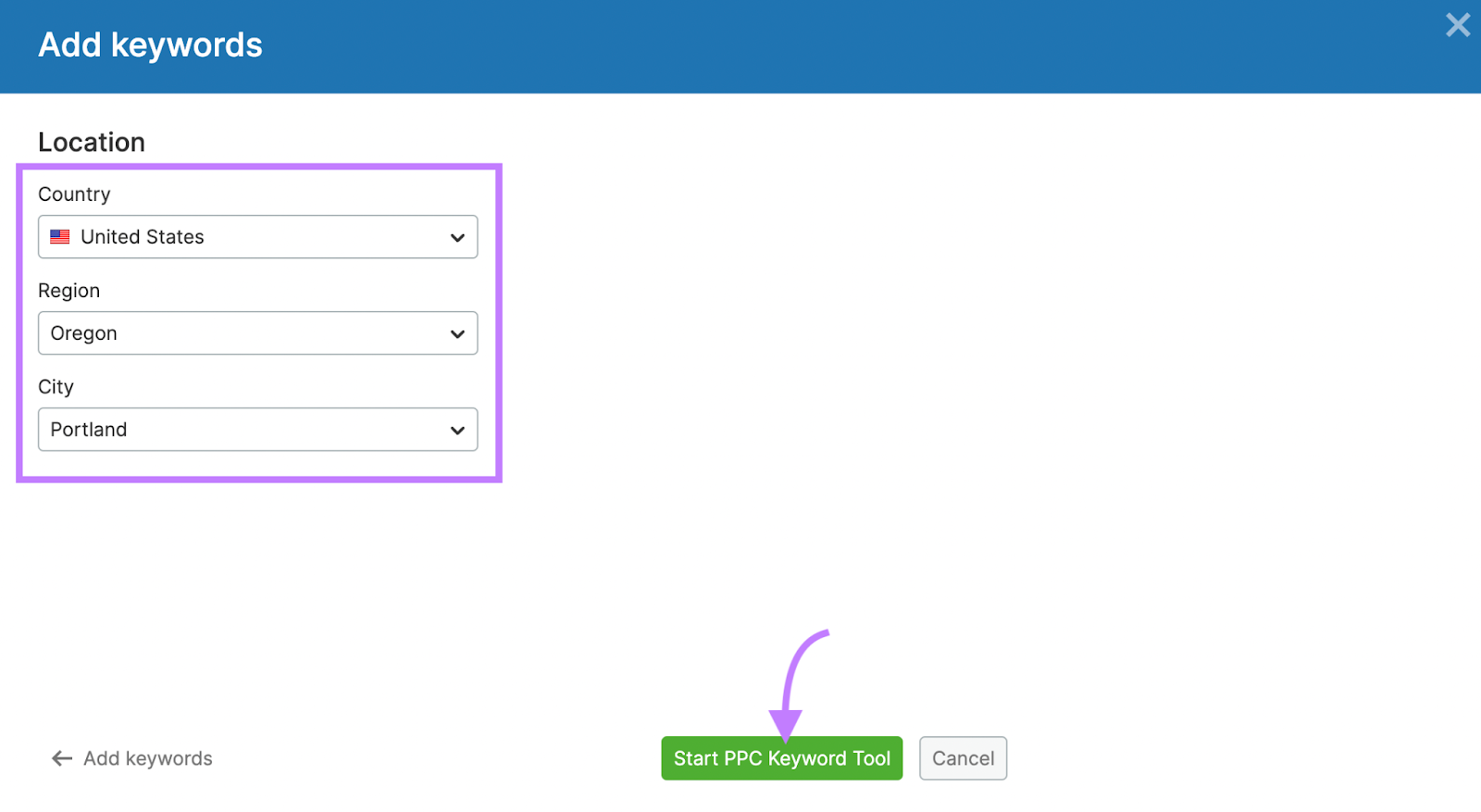 keyword tool